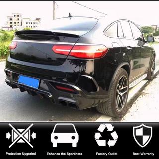 Накладка на задний бампер карбон для GLE 350/GLE450/GLE63 2019-2023 фото 2