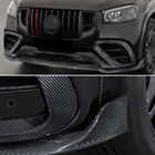 Mercedes GLE coupe C167 2019- гг. Накладки на передний бампер Lip (GLE63 AMG, Карбон) фото 3