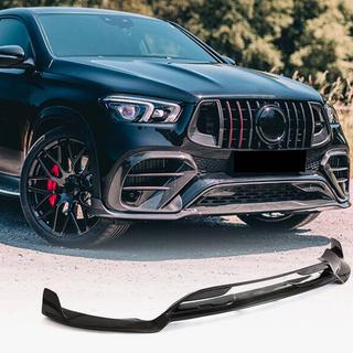 Накладки на передний бампер Lip (GLE63 AMG, Карбон) фото 1