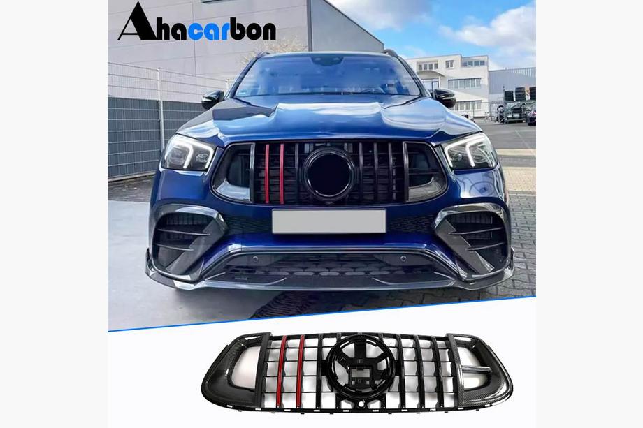 Mercedes GLE W167 2018- гг. Решетка радиатора Rocket Carbon (для AMG-Line/GLE53/GLE63 2018-2023) Фото 9
