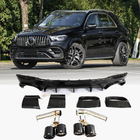 Mercedes GLE W167 2018- гг. Задний диффузор с насадками выхлопа GLE63 Carbon (2018-2026) фото 1
