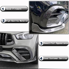 Mercedes GLE W167 2018- гг. Накладка на передний бампер Lip (для GLE53/AMG-Line 2019-2023, Карбон) фото 3