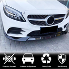 Mercedes C-class W206 2022- гг. Накладка на Передний Бампер Lip (для AMG-Line, Карбон) фото 2