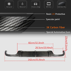 Mercedes E-class W211 2002-2009 гг. Диффузор заднего бампера для E55 AMG 2003-2006, Карбон фото 6