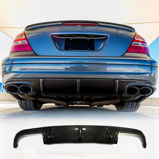 Диффузор заднего бампера для E55 AMG 2003-2006, Карбон фото 2