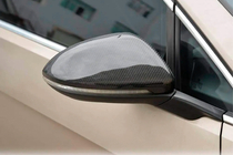 Volkswagen Golf 7/E-Golf 2012-2020 гг. Накладки на Зеркала V2 (Карбон) фото 5
