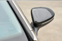 Volkswagen Golf 7/E-Golf 2012-2020 гг. Накладки на Зеркала V2 (Карбон) фото 6