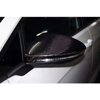 Накладки на Зеркала V2 (Карбон) Volkswagen Golf 7/E-Golf 2012-2020 гг. фото 1