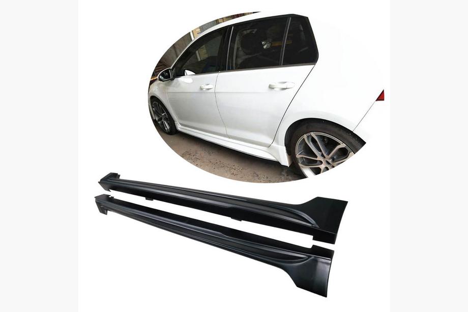 Volkswagen Golf 7/E-Golf 2012-2020 гг. Боковые пороги (для Base HB 2012-2017, Карбон) Image