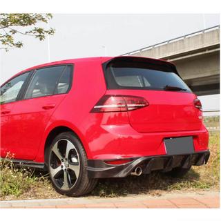 Диффузор заднего бампера V1 (для Base/GTI HB 2012-2017, Карбон) фото 3