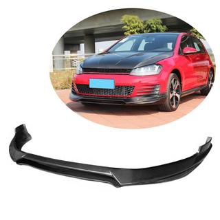 Передний лип-спойлер V1 на бампер (для GTI HB 2012-2017, Карбон) Volkswagen Golf 7/E-Golf 2012-2020 гг. фото 1