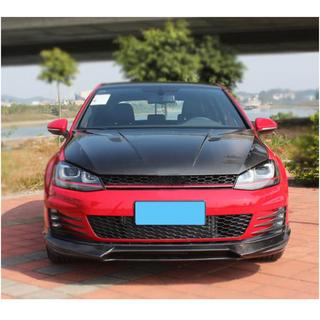 Передний лип-спойлер V1 на бампер (для GTI HB 2012-2017, Карбон) Volkswagen Golf 7/E-Golf 2012-2020 гг. фото 2