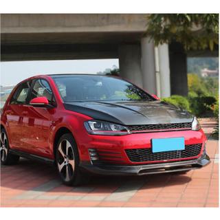 Передний лип-спойлер V1 на бампер (для GTI HB 2012-2017, Карбон) Volkswagen Golf 7/E-Golf 2012-2020 гг. фото 3