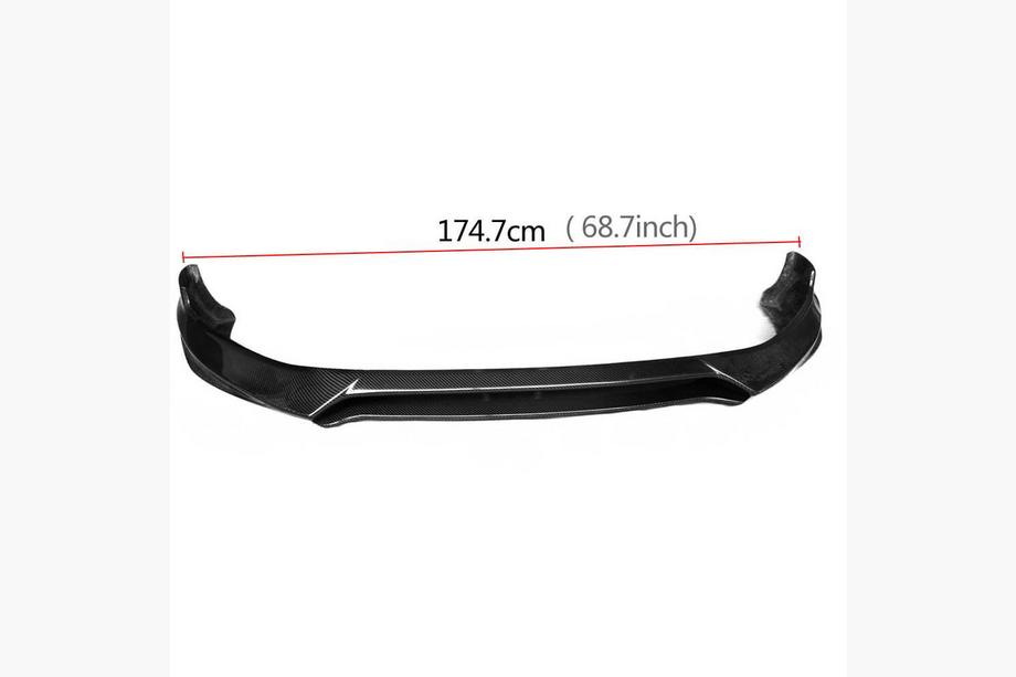 Volkswagen Golf 7/E-Golf 2012-2020 гг. Передний лип-спойлер V1 на бампер (для GTI HB 2012-2017, Карбон) Фото 5