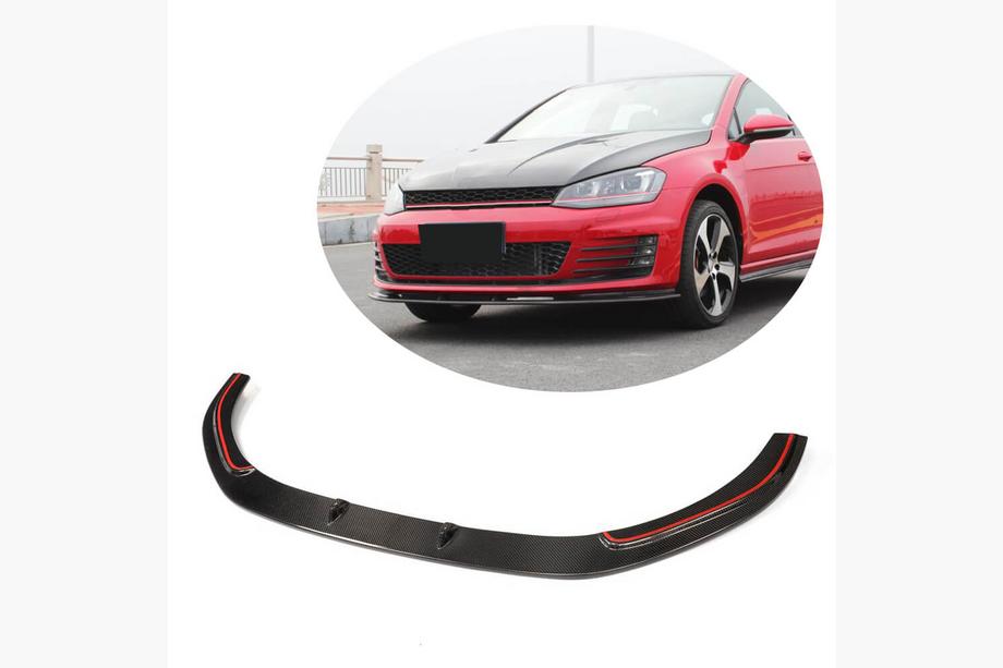Volkswagen Golf 7/E-Golf 2012-2020 гг. Передний Бампер Лип V2 для GTI HB 2012-2017 Карбон Image