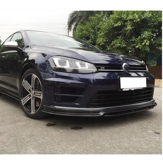 Накладка на передний бампер Lip (для R/R-Line 2012-2017, Карбон) Volkswagen Golf 7/E-Golf 2012-2020 гг. фото 2