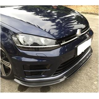 Накладка на передний бампер Lip (для R/R-Line 2012-2017, Карбон) Volkswagen Golf 7/E-Golf 2012-2020 гг. фото 3