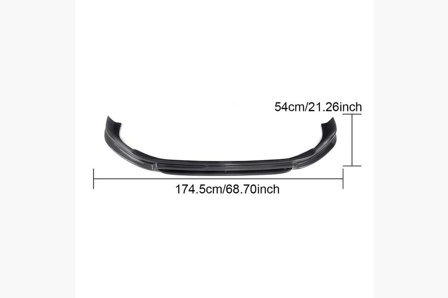 Volkswagen Golf 7/E-Golf 2012-2020 гг. Накладка на передний бампер Lip (для R/R-Line 2012-2017, Карбон) Фото 6