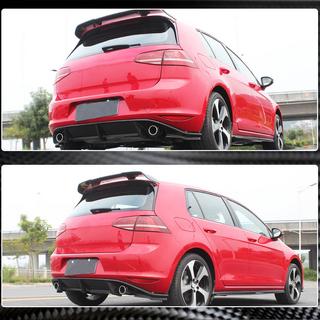 Диффузор заднего бампера V3 (для Base/GTI HB 2012-2017, Карбон) фото 3