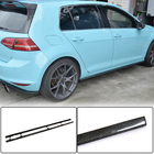 Volkswagen Golf 7/E-Golf 2012-2020 гг. Боковые Пороги (для R/R-Line 2017-2020, Карбон) фото 1