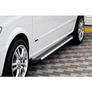 Боковые Подножки Line (2 шт., Алюминий) Mercedes Vito W639 2004-2014 гг. фото 1