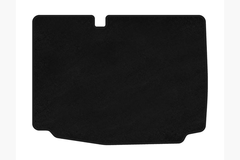Volkswagen Polo 2010-2017 гг. Текстильный коврик багажника Premium (HB, 3/5-дверный, Черный) Image