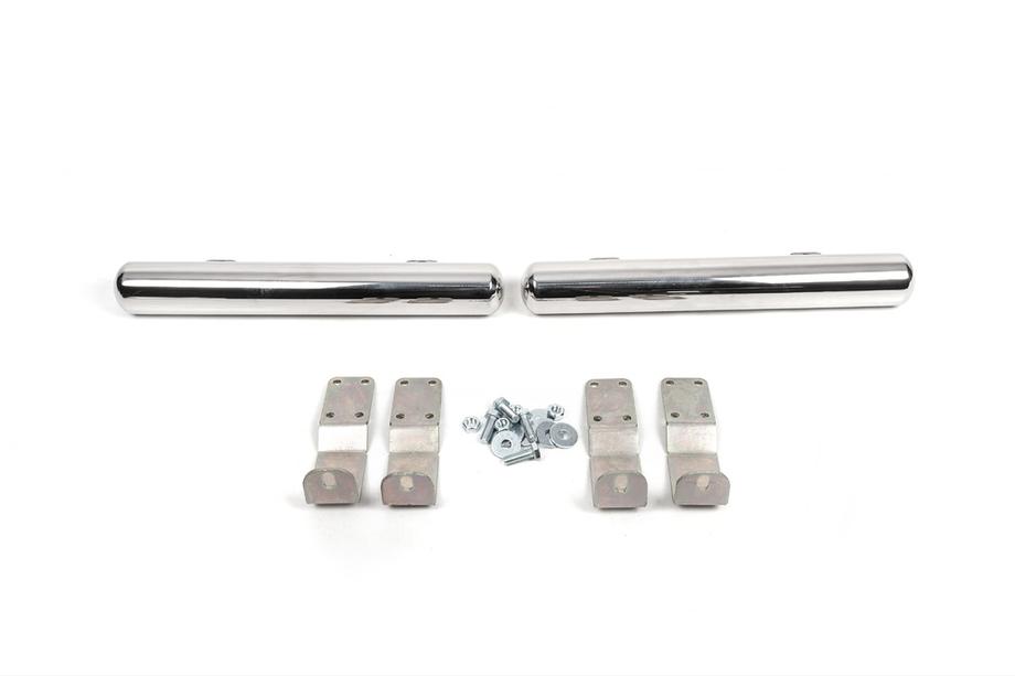 Mercedes Sprinter W901/902/903/904/905 1995–2006 гг. Боковые трубы за задним колесом (2 шт, нерж сталь) Длинная База Image