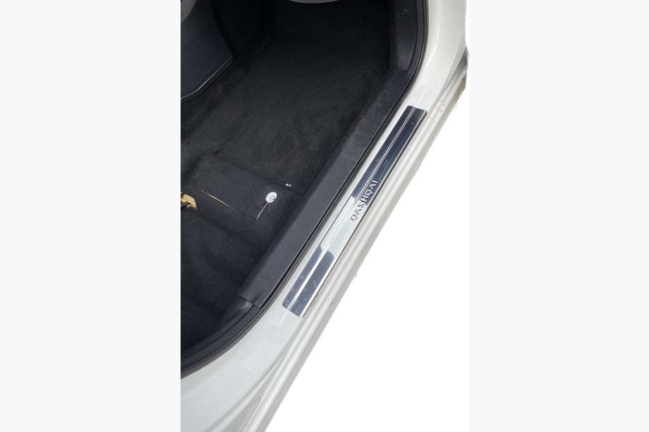 Nissan Qashqai 2014-2021 гг. Накладки на пороги (Omsa, 4 шт, нержавейка) Image