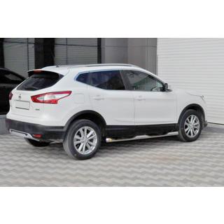 Боковые Трубы (2014-2017, 2 шт., Нержавейка) Nissan Qashqai 2014-2021 гг. фото 1