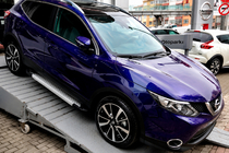 Nissan Qashqai 2014-2021 гг. Боковые Подножки Тип X5 (2 шт., Алюминий) фото 2