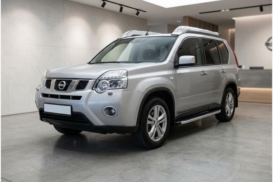 Nissan X-trail T31 2007-2014 гг. Боковые пороги Fullmond (2 шт., алюминий) Image