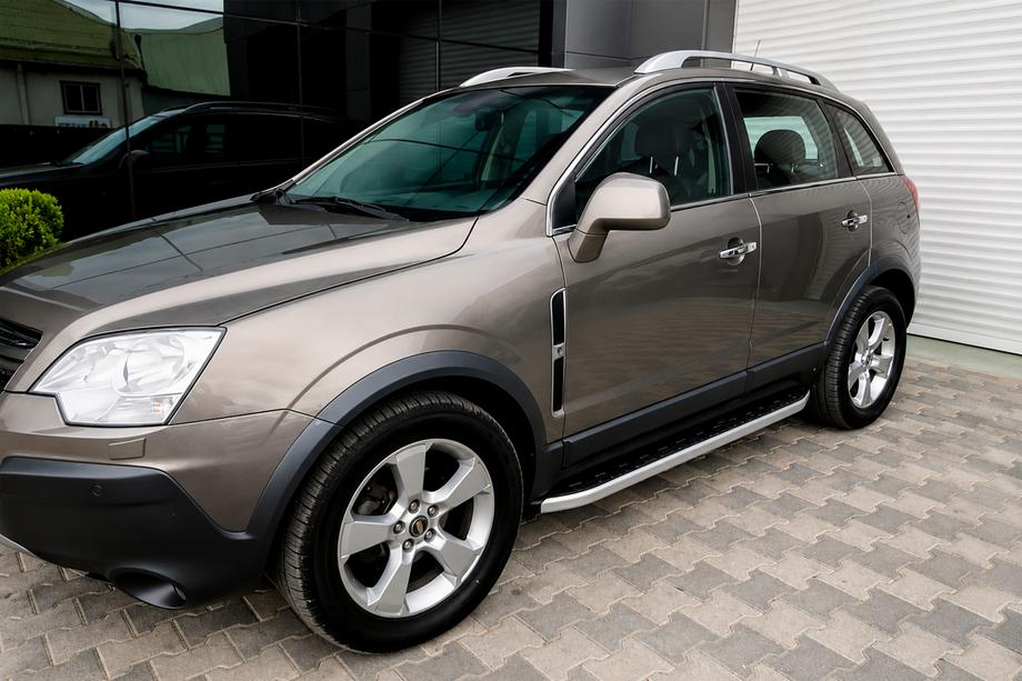 Opel Antara 2006-2017 гг. Боковые Подножки Fullmond (2 шт, алюминий) 2016-2018 Image