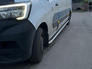 Renault Master 2011-2023 гг. Боковые Подножки Premium (2 шт., Нержавейка) фото 10