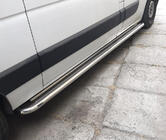 Renault Master 2011-2023 гг. Боковые Подножки Premium (2 шт., Нержавейка) фото 1