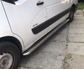 Renault Master 2011-2023 гг. Боковые Подножки Premium (2 шт., Нержавейка) фото 2