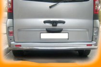 Renault Trafic 2001–2015 гг. Задняя защита AK002 (нерж. сталь) фото 4