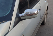 Renault Megane II 2004-2009 гг. Накладки на Зеркала (2 шт, Нержавеющая Сталь) фото 1