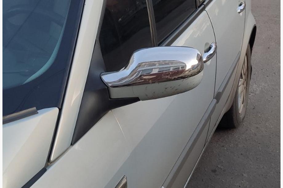 Renault Megane II 2004-2009 гг. Накладки на Зеркала (2 шт, Нержавеющая Сталь) Image
