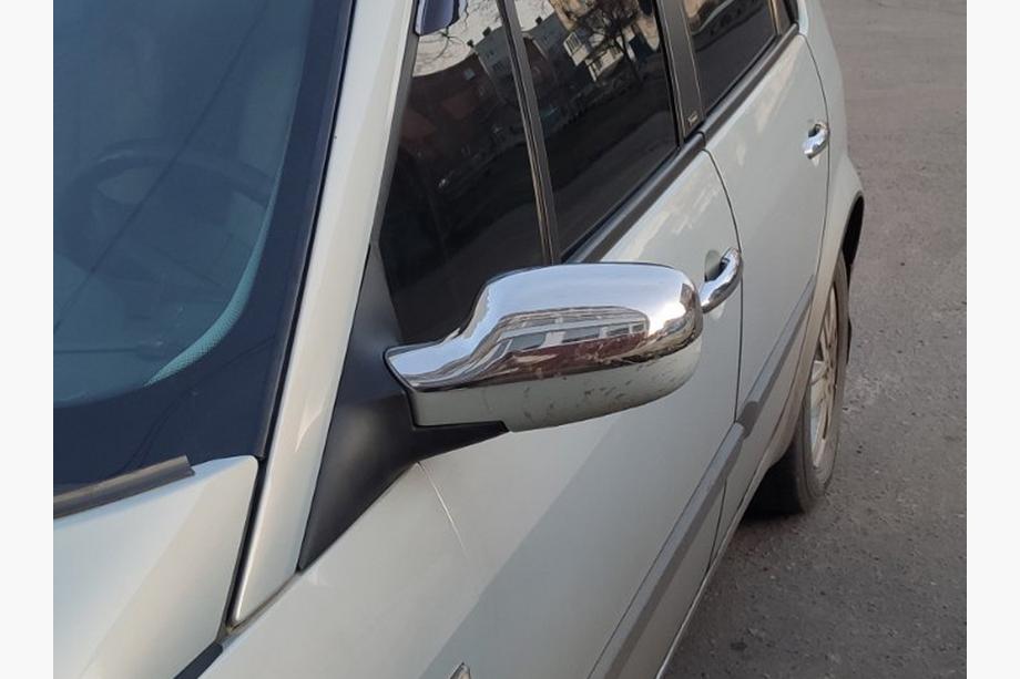 Renault Scenic/Grand 2003-2009 гг. Накладки на Зеркала (2 шт, Нержавеющая Сталь) Image