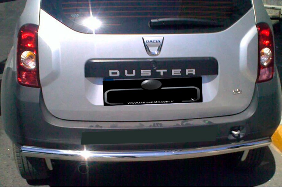 Renault Duster 2008–2017 гг. Задняя дуга прямая (нержавейка) Фото 6