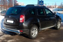 Dacia Duster 2008-2018 гг. Задняя дуга прямая (нержавейка) фото 2