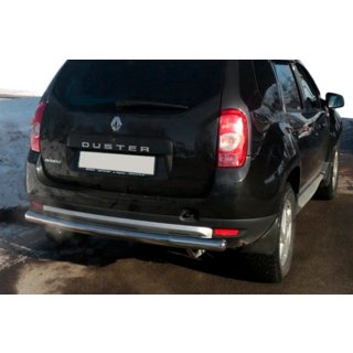 Задняя дуга прямая (нержавейка) Dacia Duster 2008-2018 гг. фото 1