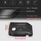 Volkswagen Golf 6 2008-2014 гг. Крышка двигателя (для GTI HB 2010-2013, Карбон) фото 5