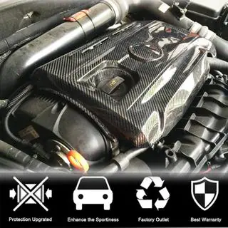 Крышка двигателя (для GTI HB 2010-2013, Карбон) фото 2