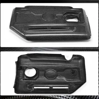 Крышка двигателя (для GTI HB 2010-2013, Карбон) фото 4