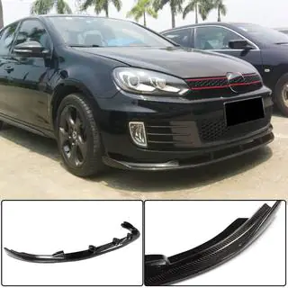Передний Бампер Лип V2 для GTI HB 2010-2013 Карбон фото 1