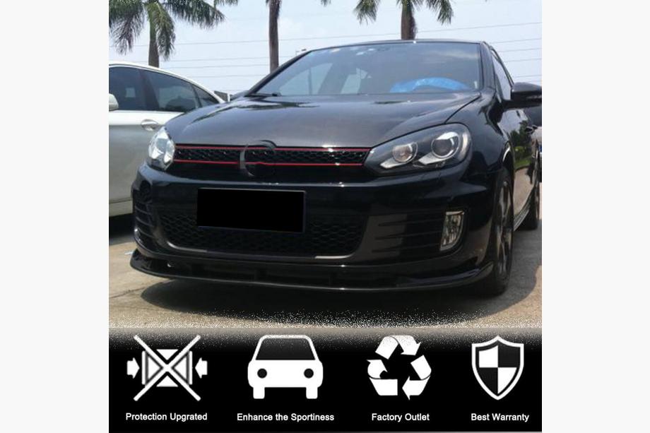 Volkswagen Golf 6 2008-2014 гг. Передний Бампер Лип V2 для GTI HB 2010-2013 Карбон Фото 2