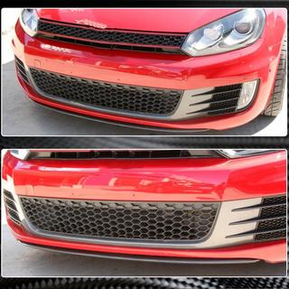 Передний Лип-спойлер V3 для GTI HB 2010-2013 Карбон фото 2