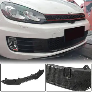 Передний бампер Лип V4 для GTI HB 2010-2013 Карбон фото 1