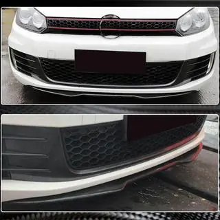 Передний бампер Лип V4 для GTI HB 2010-2013 Карбон фото 4